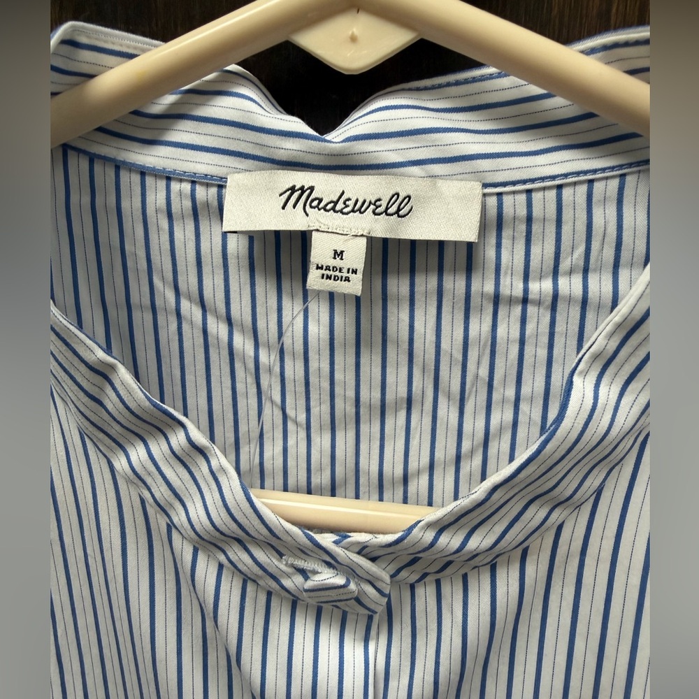 MADEWELL‎ M Puff-Sleeve Button-Up Shirt NX205 - Picture 5 of 7